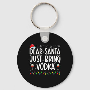 Spaß liebt Santa Bringen Sie Vodka Weihnachten Paj Schlüsselanhänger