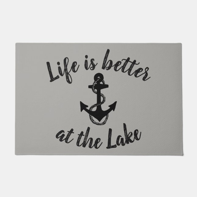 SPASS LIFE IST AM SEE BESSER | FUßMATTE (Vorderseite)