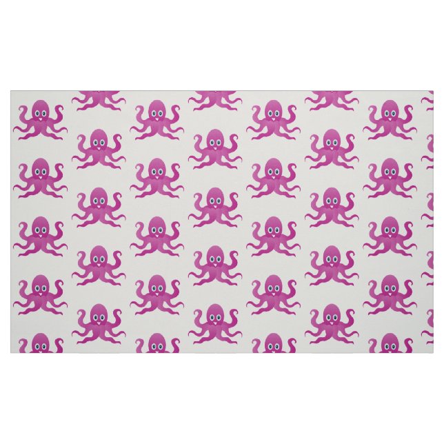 Spaß lila Oktopi Stoff (Fat Quarter (45,7 x 55,9 cm))