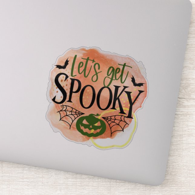 Spaß, lustiger Halloween-Zitat-Aufkleber Aufkleber (Detail)