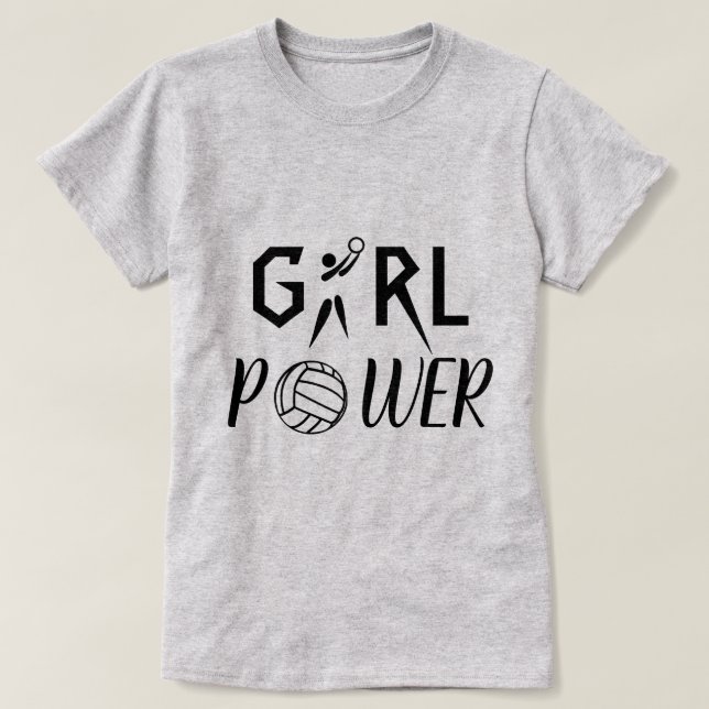 Spaß-Mädchen-Power GS-SpielerNetball T-Shirt (Design vorne)