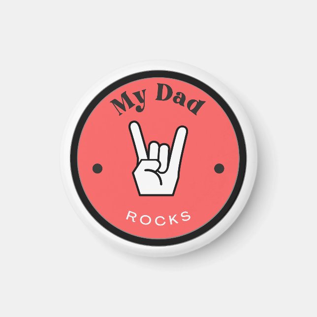 Spaß! Magnet - Mein Vater ROCKS! (Vorne)