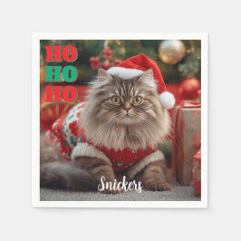 Spaß Maine Coon Weihnachten Weihnachten Personalis Serviette