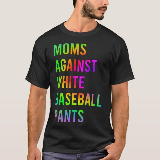 Spaß-Mamas gegen die Gefärbte Krawatte von weißen  T-Shirt (Vorderseite)