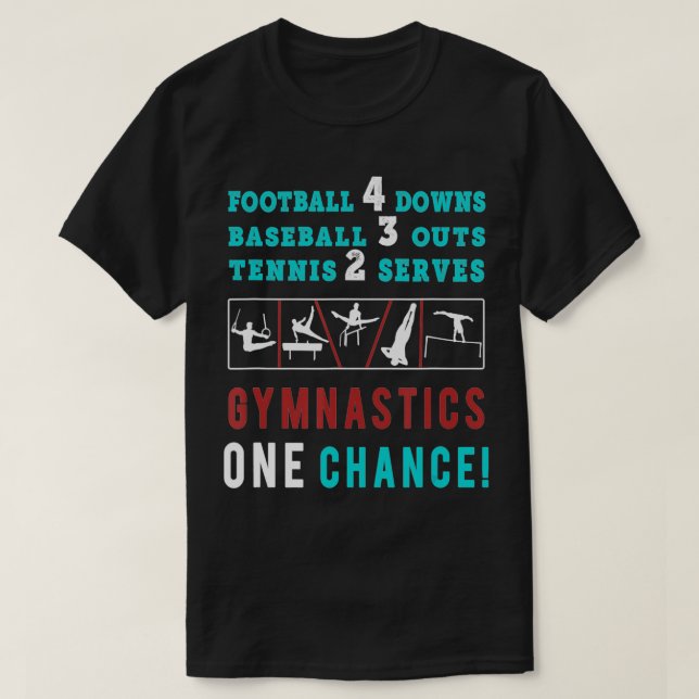 Spaß Männer und Jungen Kunstgymnastik eine Chance T-Shirt (Design vorne)