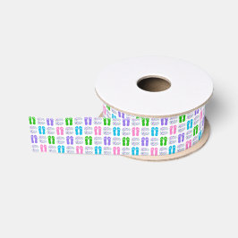 SPASS! MehrfarbenFlipflops (irgendeine Ripsband