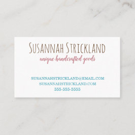 Spaß-Mehrfarbengarn für Häkelarbeit oder Strick Visitenkarte