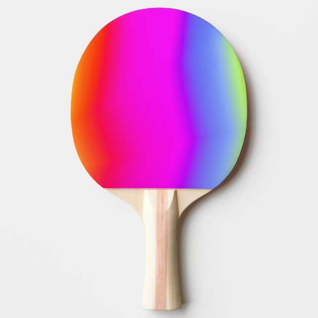 Spaß-mehrfarbiges Regenbogen Ähnliches Tischtennis Schläger (Vorderseite)