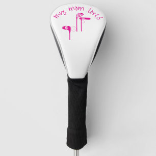 Spaß "Meine Mutter liebt Golf" Hellrosa  Golf Headcover