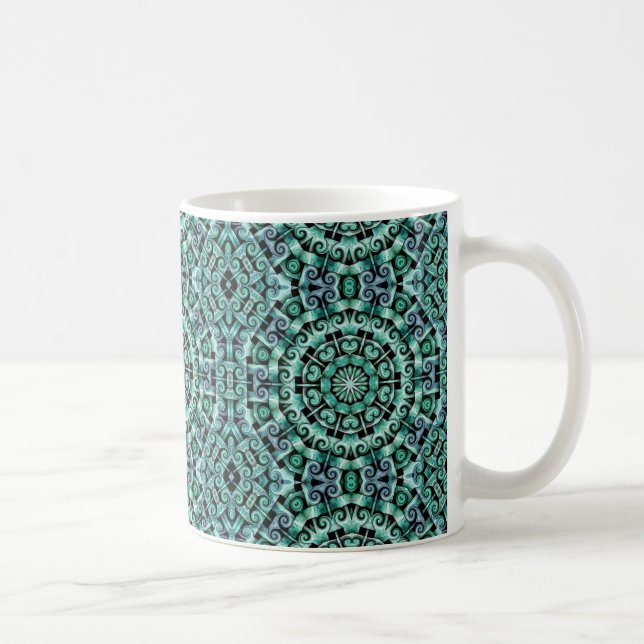 Spaß mit Aquamarin und schwarz Kaffeetasse (Rechts)