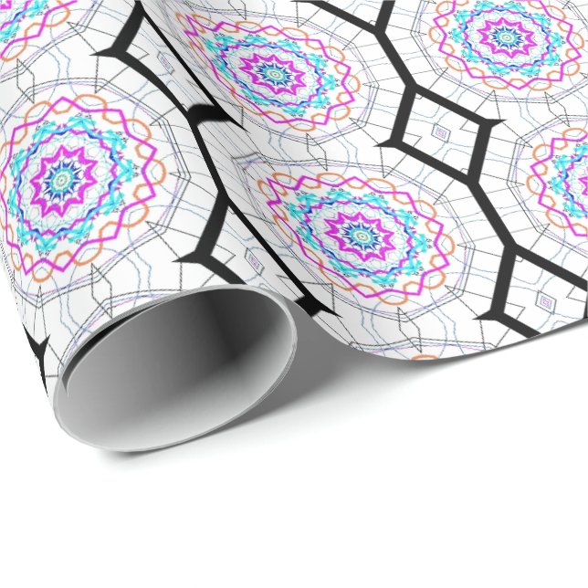 Spaß mit Kaleidoskopen Geschenkpapier (Rolleneckpunkt)