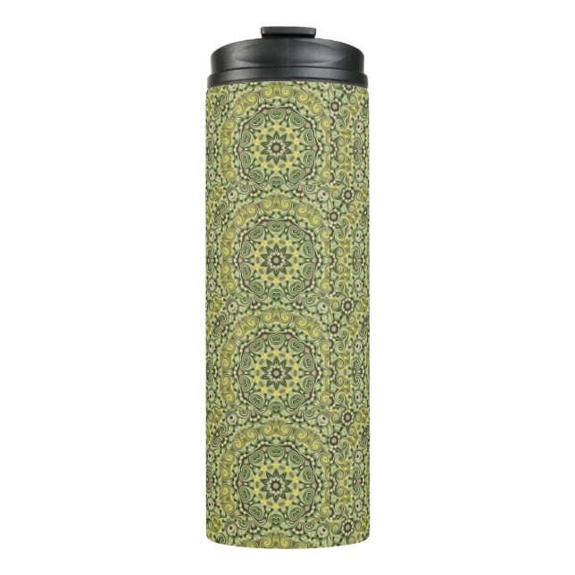 Spaß mit Limonengrün Thermosbecher (Vorderseite)
