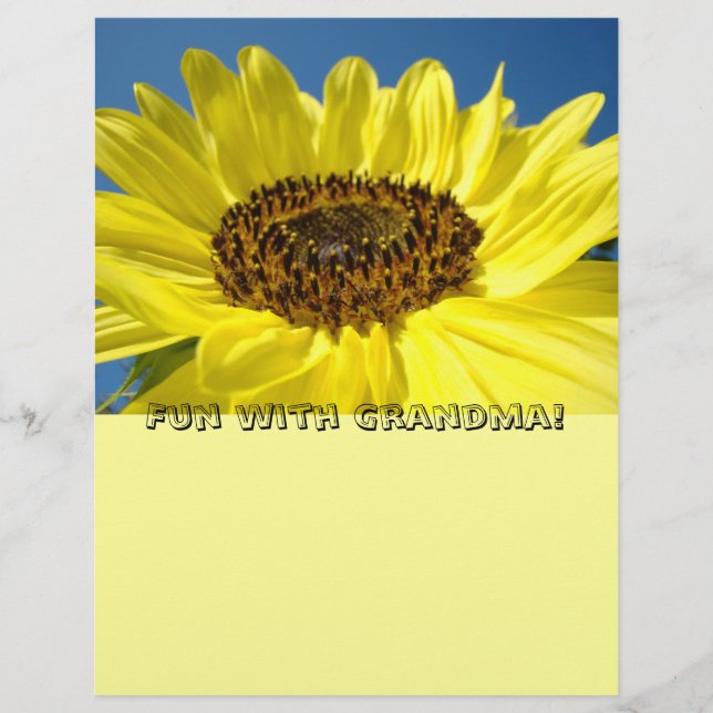 Spaß mit Oma! Scrapbook Paper Sunflores (Vorderseite)