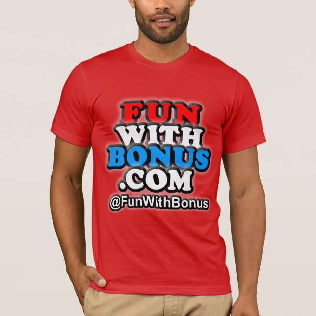 Spaß mit Prämie - @FunWithBonus - man versah T - T-Shirt (Vorderseite)