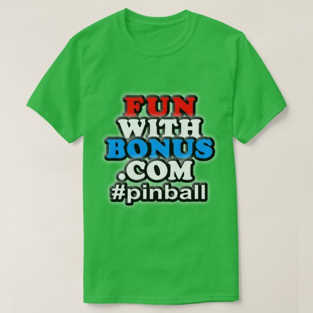 Spaß mit Prämie - #pinball - man versah T - Shirt (Design vorne)