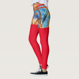 Spaß mit Roller-Untersetzer Leggings