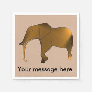 Spaß Modern Ihre Botschaft Elephant Napkins Serviette