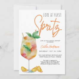 Spaß Moderne Liebe beim ersten Spritz-Brautparty Einladung