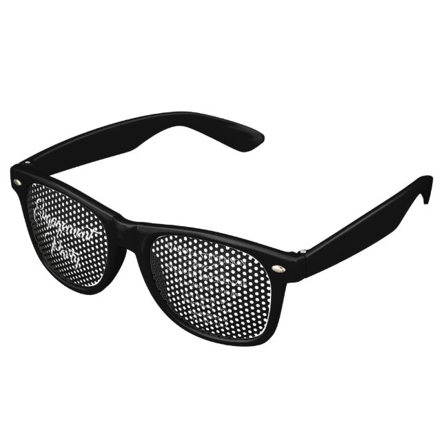 Spaß, Moderne und einzigartige Verlobung Einladung Partybrille (Schrägansicht)