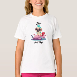 Spaß motivierend T - Shirt für Mädchen, Zen ist me