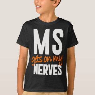Spaß Multiple Sklerose Sensibilisierung Frau Warri T-Shirt