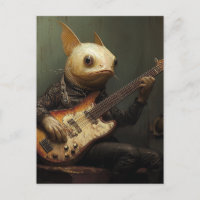 Spaß Musikalischer Fisch Gitarre spielen