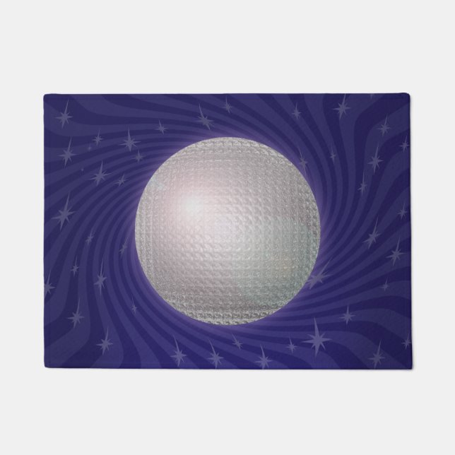 Spaß Neue Disco Ball Klassisches Party Spaß Design Fußmatte (Vorderseite)