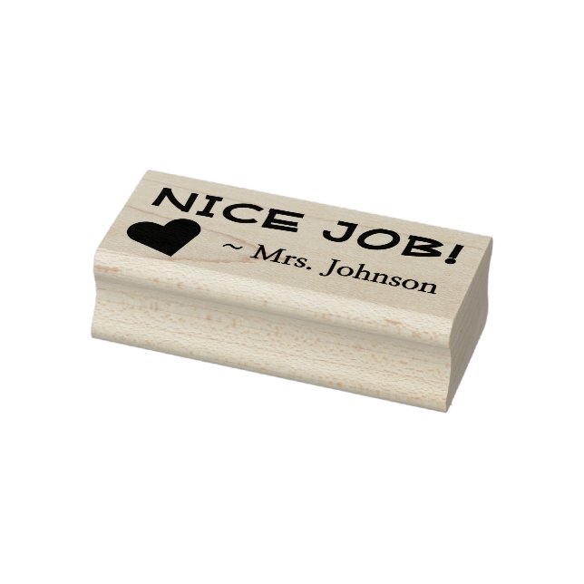 Spaß "NICE JOB!" Briefmarke aus Kautschuk Gummistempel (Stempel)