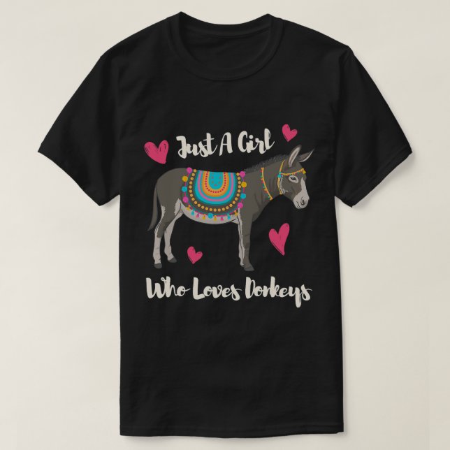 Spaß Niedlich Donkey Lover T-Shirt (Design vorne)
