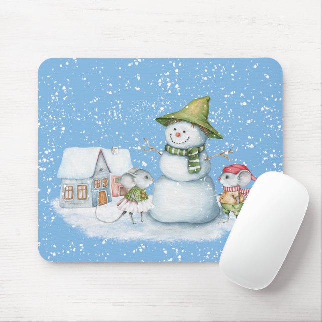 Spaß Niedlich frohe Weihnachten Weihnachten Urlaub Mousepad (Mit Mouse)