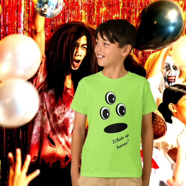Spaß Niedliches Gesicht Easy Halloween Kostüm T-Shirt (Von Creator hochgeladen)