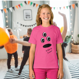 Spaß Niedliches Gesicht Easy Halloween Kostüm T-Shirt