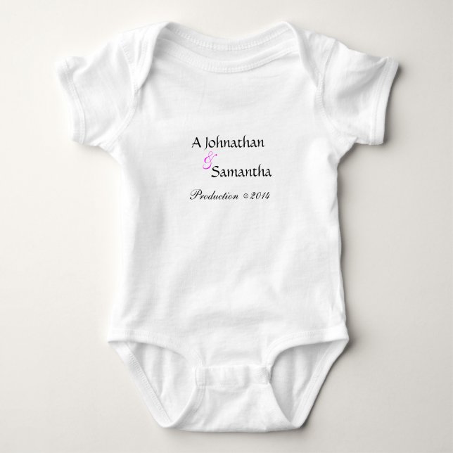 Spaß Niedliches Personalisiertes Baby 1 Stück Baby Strampler (Vorderseite)