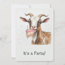 Spaß "Old Goat" über dem Hügel zum Geburtstag einl