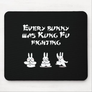 Spaß Ostern jeder Bunny war Kung Fu Kämpfer Karate Mousepad