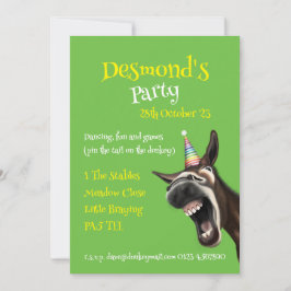 Spaß Party Einladung, Schreien Donkey! Einladung