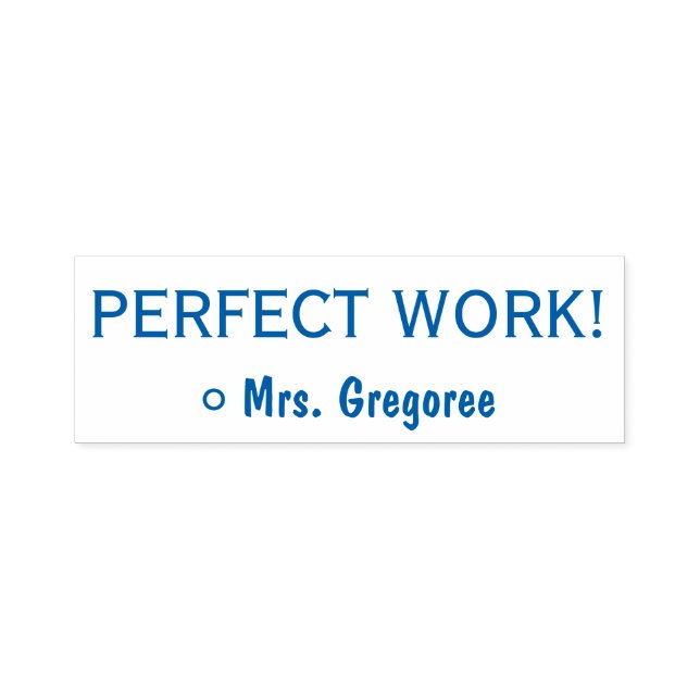 Spaß "PERFEKTE ARBEIT!" Erzieherin Rubber Briefmar Permastempel (Design)