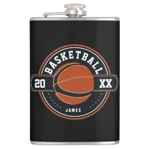 Spaß Personalisiert Basketball Thema Flachmann