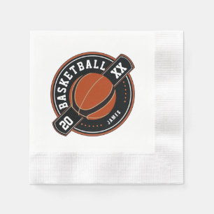 Spaß Personalisiert Basketball Thema Serviette