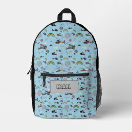 Spaß Personalisierte Luftfahrt Bedruckter Rucksack