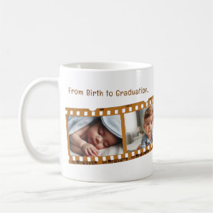 Spaß Personalisierter 4-Foto alter Film Strip Absc Kaffeetasse