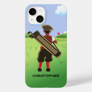 Spaß-personalisierter Golfspieler auf Golfkurs title_seo2