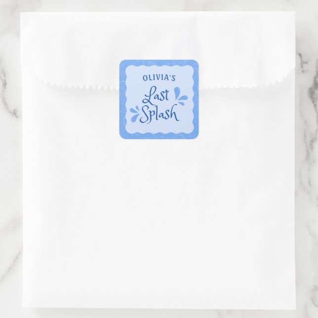 Spaß Personalisierter Junggeselinnen-Abschied "Las Quadratischer Aufkleber (Tasche)