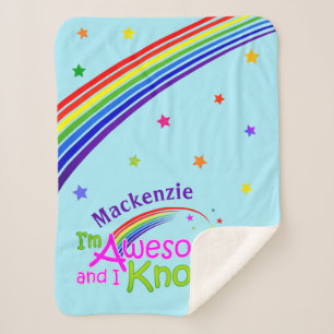 Spaß PHANTASTISCH und ich kenne es mit Regenbogen  Sherpadecke