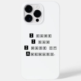 Spaß Phantastische Trendy Typografie Awkward Cowor Case-Mate iPhone 14 Pro Max Hülle