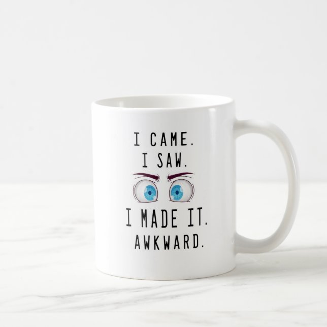 Spaß Phantastische Trendy Typografie Awkward Cowor Kaffeetasse (Rechts)