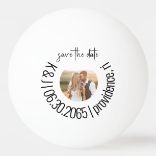 Spaß Ping Pong Foto Hochzeit speichern Sie das Dat Tischtennisball