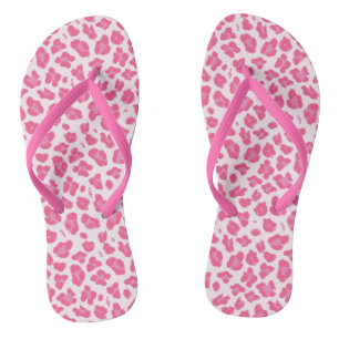 Spaß-Pink-Leopard-Druck Flip Flops