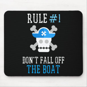 Spaß Piratenregeln fallen nicht aus dem Boot Männe Mousepad