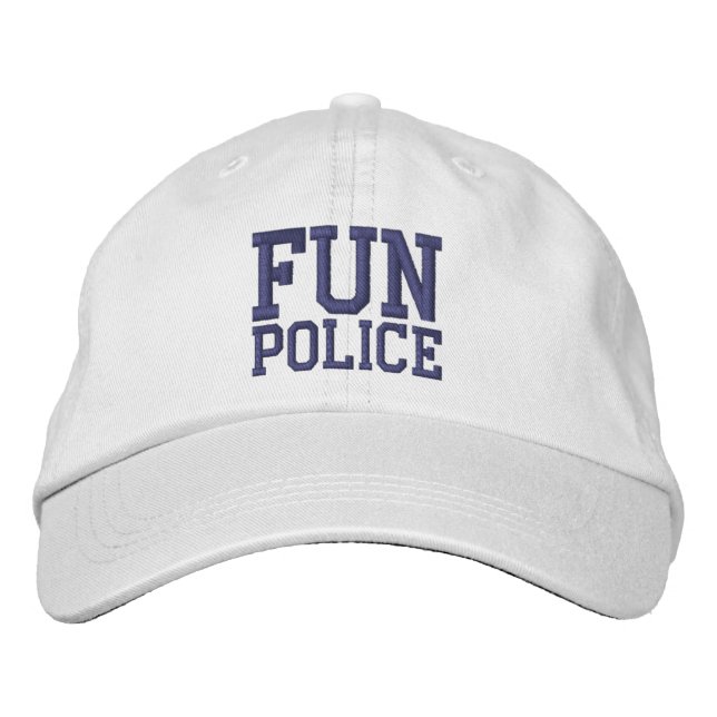 Spaß Police Novelty Bestickte Baseballkappe (Vorderseite)
